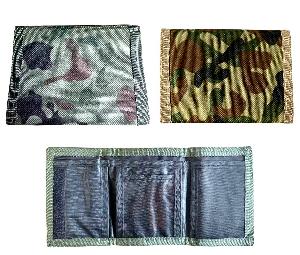 Kids Camo Tri-Fold Wallets - Assorted